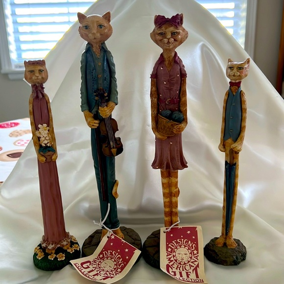 Jim Shore Set of 4 Resin Americana Gift Collection (EUC) - Picture 1 of 7